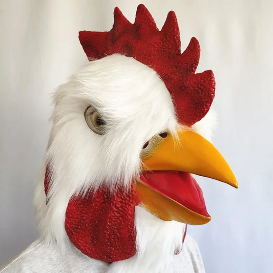 Latex Rooster Cosplay Mask