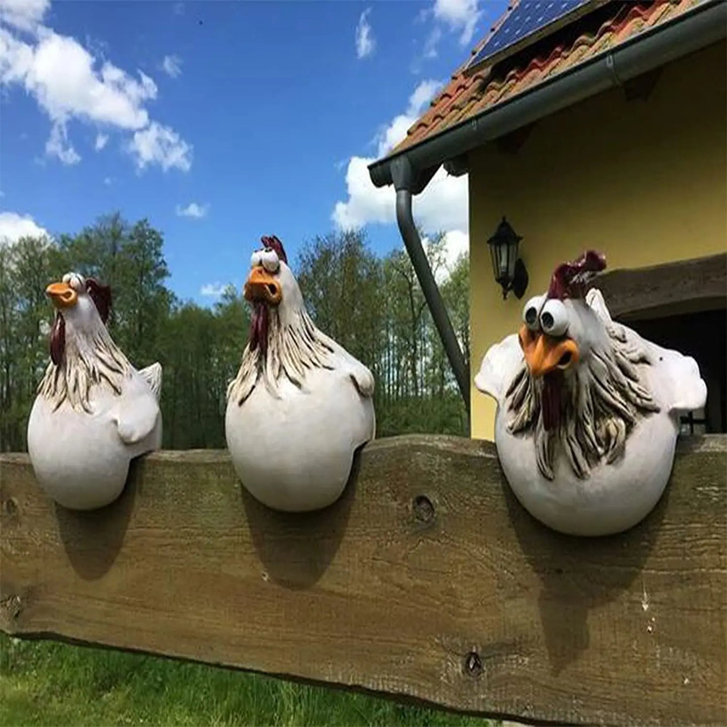 White Hens Fence Decorators