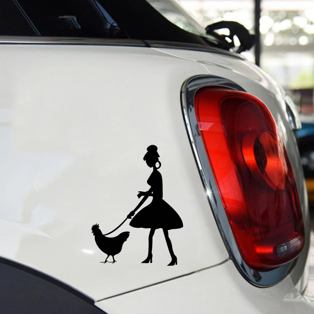 Rooster Walk Decal