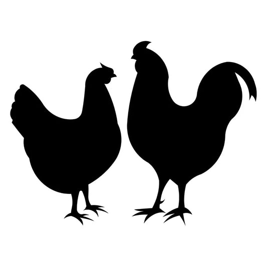 Chicken & Rooster Decal