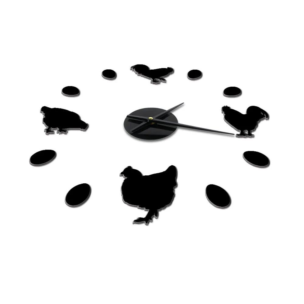 Chicken & Eggs Wall Clock