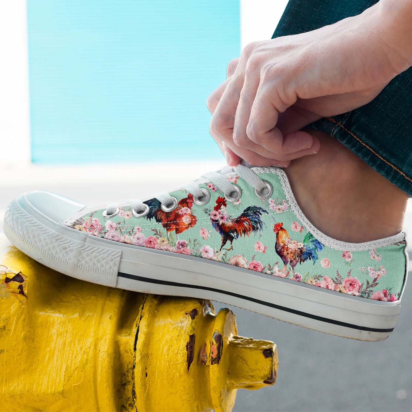 Boho Floral Canvas Shoes