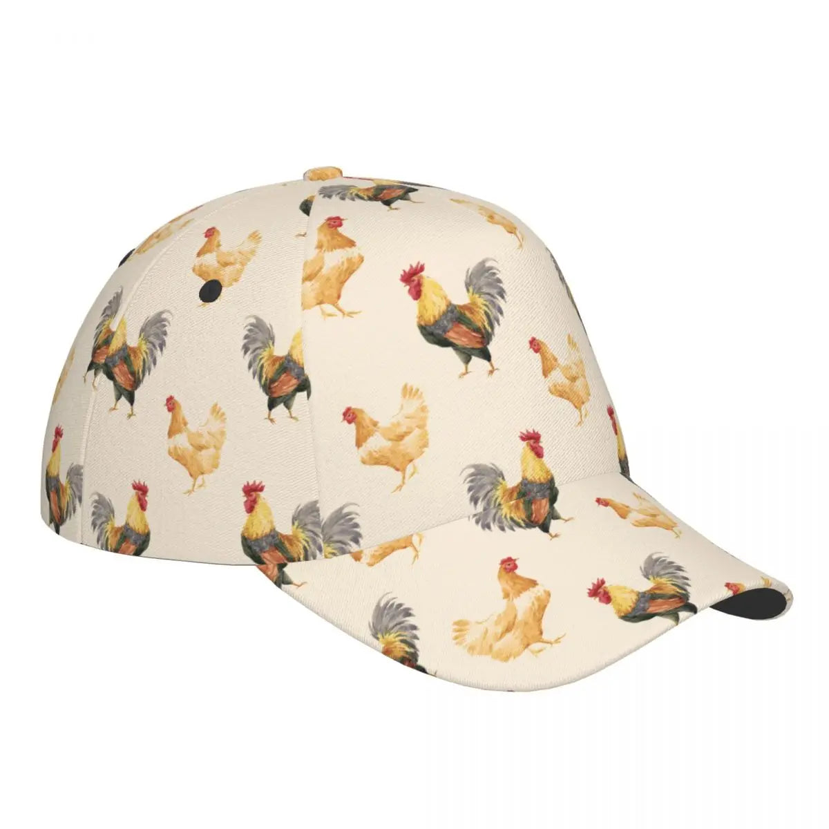 Beige Chicken Baseball Hat