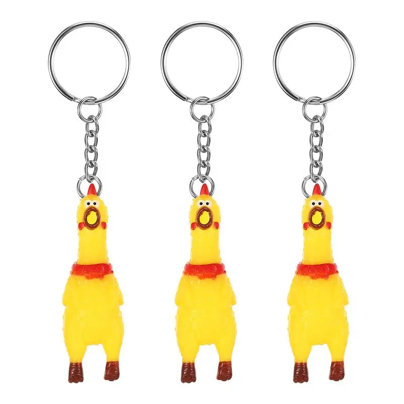 Rubber Chicken Keychain