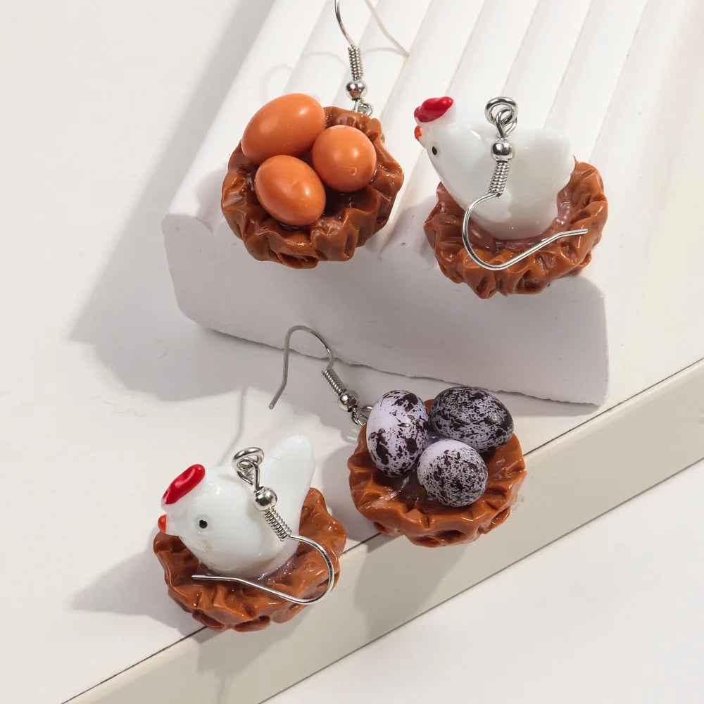 Hen & Eggs Earrings