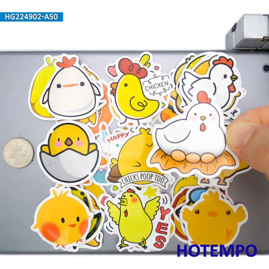 Cartoon Chicken Stickers