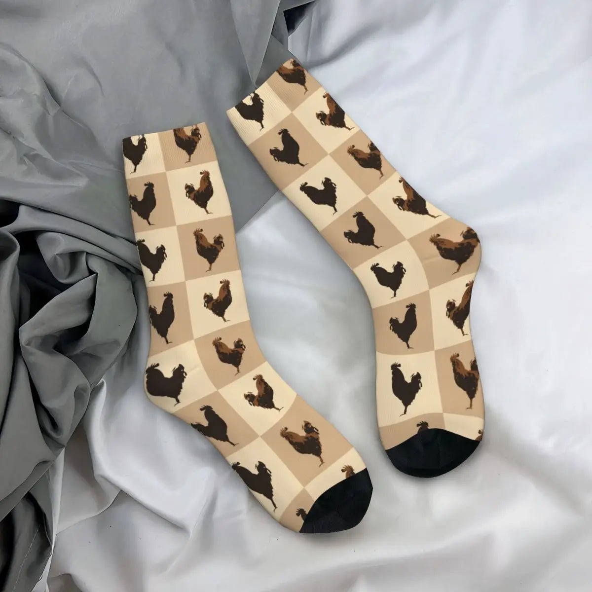 Beige Chicken Socks