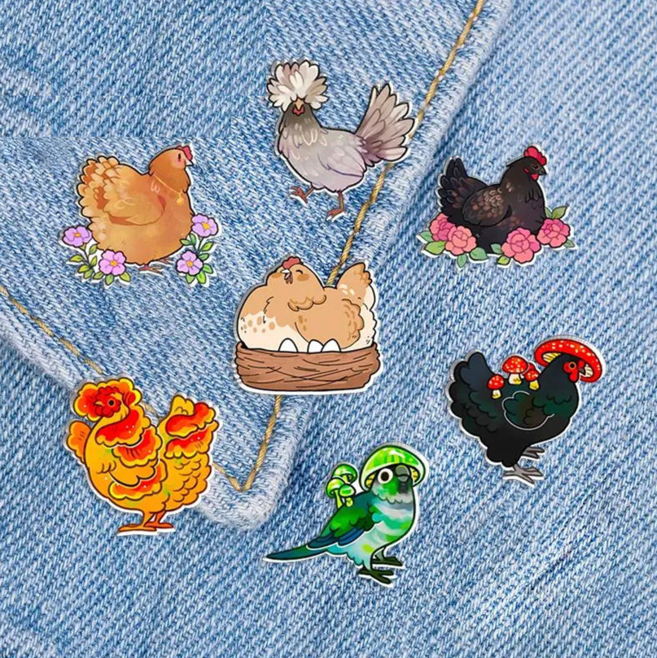 Chicken Lapel Pins