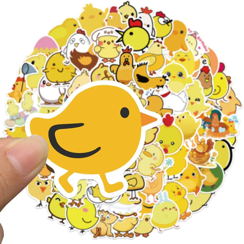 Cartoon Chick Stickers