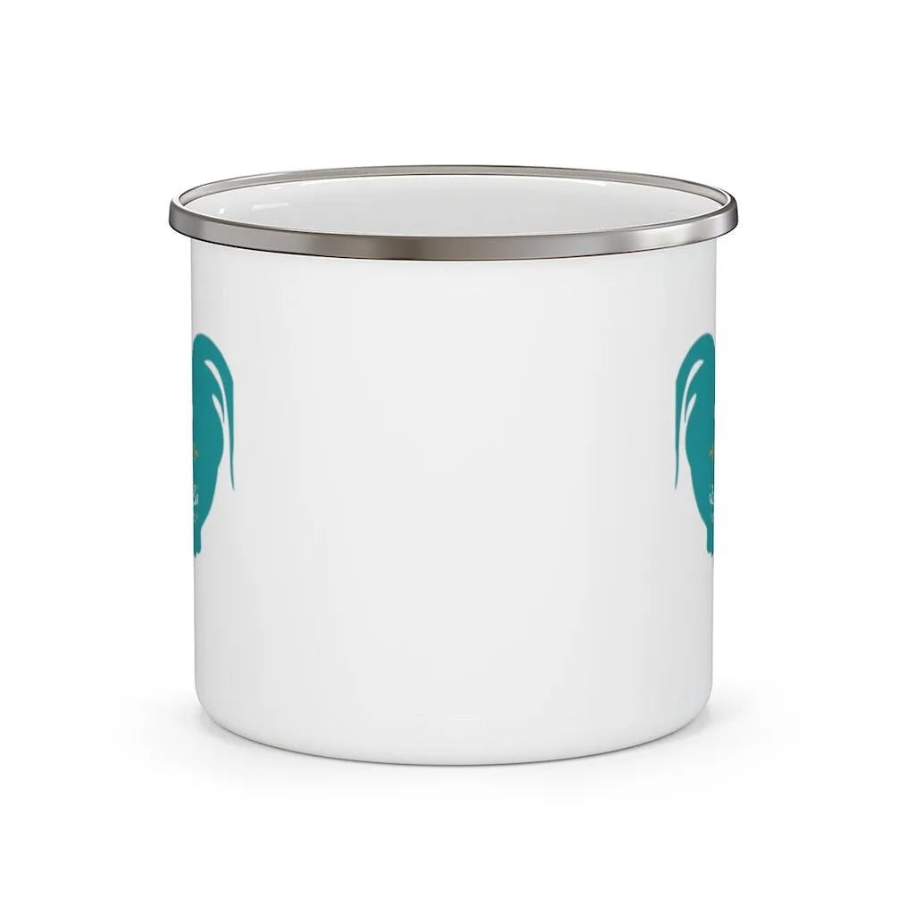 Teal Rooster Camp Mug