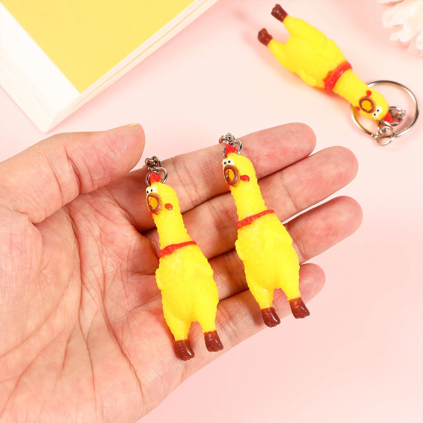 Rubber Chicken Keychain