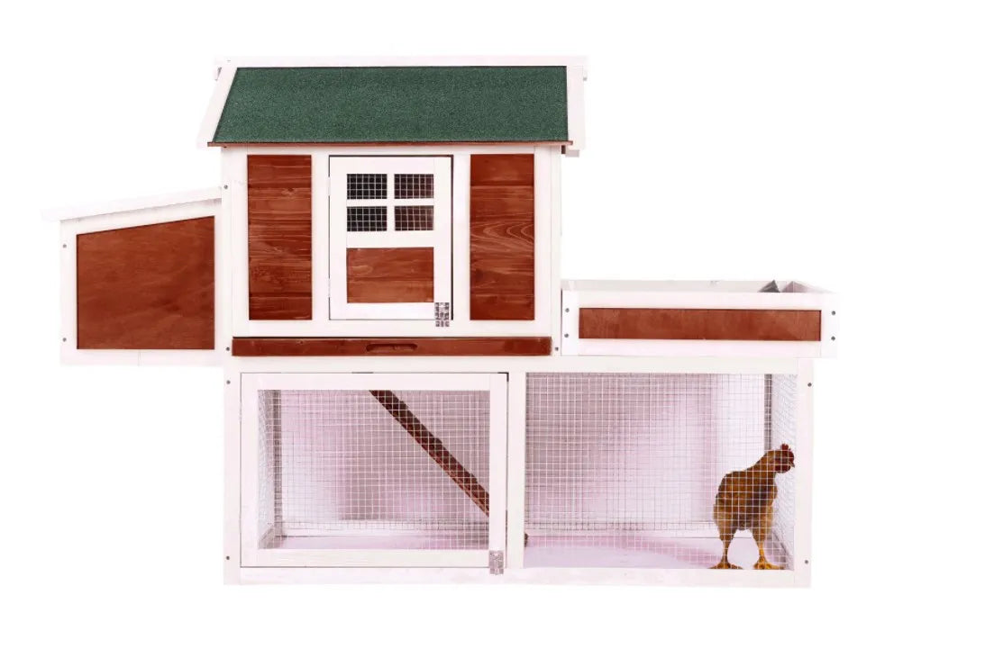 Small Chicken Coop with Garden Bed